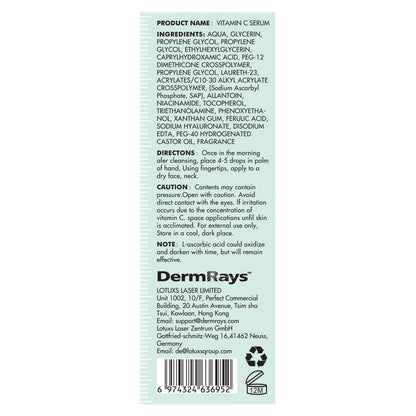 Derm Rays Vitamin C·E Antioxidant Support Serum